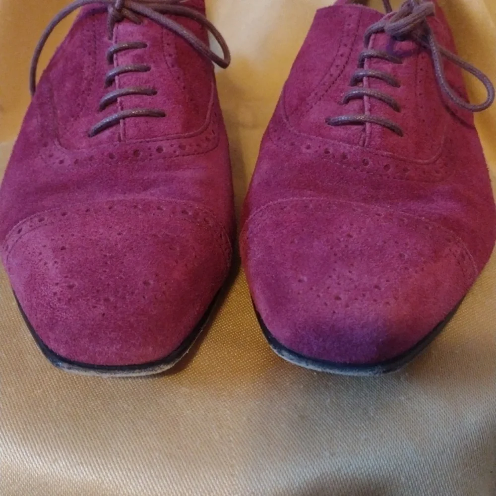 Manolo Blahnik Flat Brogues 38 Host Pick! - Picture 8 of 11